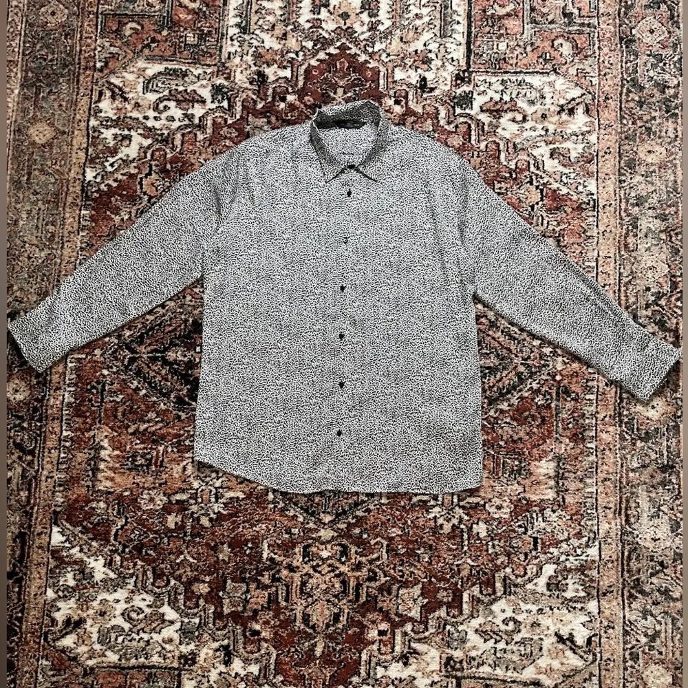 Zara - Snow Leopard Print Button Up - image 1